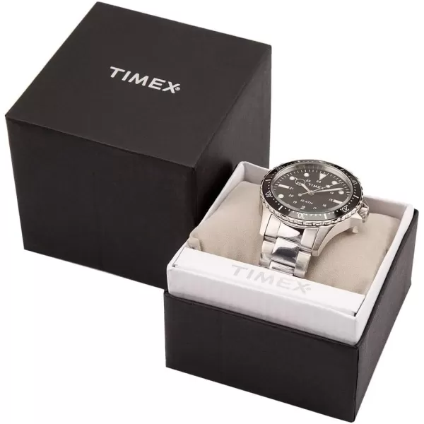 Timex Mens Harborside Multifunction 43mm WatchBrownBlue