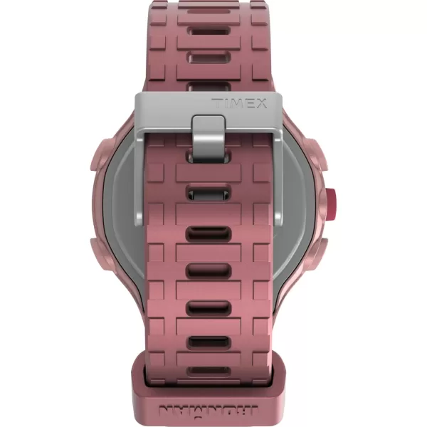 Timex Unisex Ironman T200 42mm Watch  Pink Strap Digital Dial Pink Case
