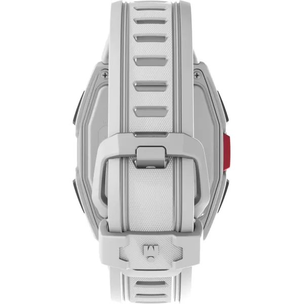 Timex Unisex Ironman T300 42mm Watch  White Strap Digital Dial White CaseWhiteDigitalWhite