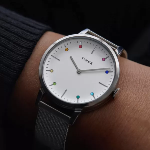Timex Womens Midtown 36mm WatchSilver