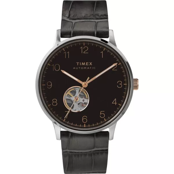 Timex Mens Waterbury Automatic 40mm WatchGrayBlack