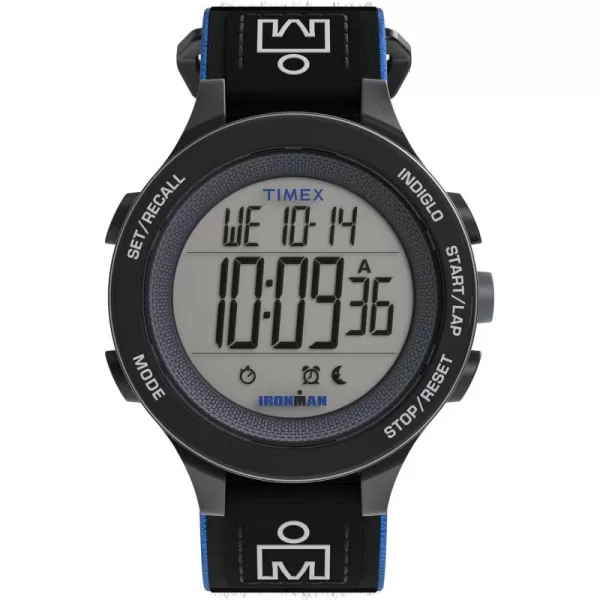 Timex Mens Ironman T200 42mm WatchBlackBlackDigital