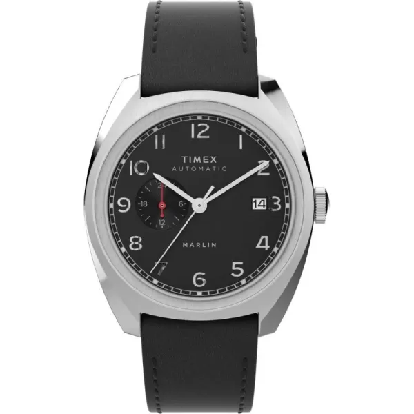 Timex Mens Marlin SubDial Automatic 39mm WatchBlackBlack
