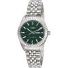 imageTimex Mens Waterbury Legacy DayDate 41mm Watch  Green Dial with Stainless Steel Case ampamp Bracelet