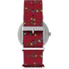 imageTimex x Peanuts Womens Weekender Holiday 38mm Watch  Red Strap White Dial SilverTone Case