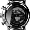 imageTimex Mens Waterbury Classic Chrono 40mm Stainless Steel Quartz Dress Watch with Leather StrapBlackBlackStainless SteelChrono