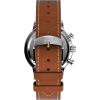 imageTimex Mens Waterbury Classic Chrono 40mm Stainless Steel Quartz Dress Watch with Leather StrapBrownBlueStainless Steel