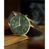imageTimex Mens Waterbury Classic Chrono 40mm Stainless Steel Quartz Dress Watch with Leather StrapBrownGoldToneGreen