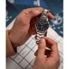 imageTimex Mens Waterbury Classic Chrono 40mm Stainless Steel Quartz Dress Watch with Leather StrapStainless SteelStainless SteelBlue