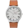 imageTimex Mens Waterbury Classic Chrono 40mm Stainless Steel Quartz Dress Watch with Leather StrapTanGray