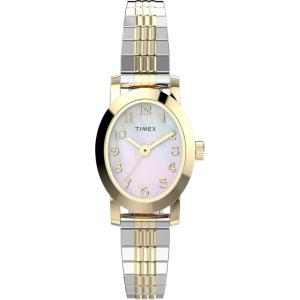 imageTimex Womens Cavatina Watch  TPearl Dial GoldTone CaseTwoToneGoldToneMother of Pearl