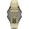 imageTimex T80 34mm Watch with Stainless Steel BraceletGoldToneDigital GrayGoldTone