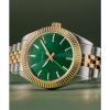 imageTimex Womens imex Legacy 36mm Watch  TwoTone Bracelet Green Dial GoldTone Case