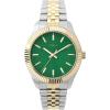 imageTimex Womens imex Legacy 36mm Watch  TwoTone Bracelet Green Dial GoldTone Case