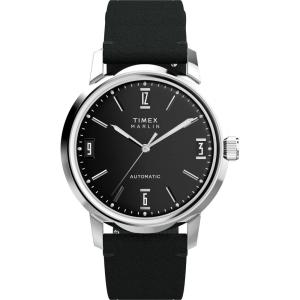 imageTimex Mens Marlin 40mm WatchBlackStainless SteelBlack