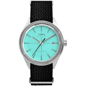imageTimex Mens Marlin 40mm WatchBlackStainless SteelBlue