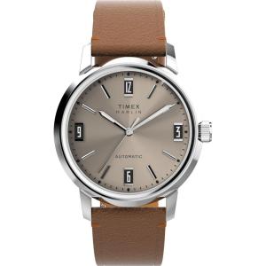 imageTimex Mens Marlin 40mm WatchBrownStainless SteelNatural