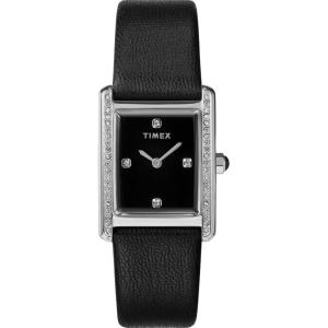 imageTimex Womens Hailey 24mm WatchBlackSilverToneBlack