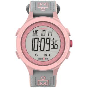 imageTimex Womens Ironman 42mm FastWrap Watch  Gray Strap Digital Dial Pink Case