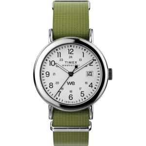 imageTimex X Peanuts Unisex Weekender 36mm WatchGreenSilverToneWhite