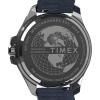 imageTimex Mens Harborside Coast 43mm Watch with SilverTone Case ampamp Stainless Steel BraceletBlueIP SteelBlue