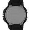 imageTimex Mens Ironman Triathlon Flix 100 Lap 42mm WatchBlackBlackDigital Neg Display