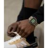 imageTimex Mens Ironman Triathlon Flix 100 Lap 42mm WatchGreenGreenDigital Neg Display