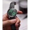 imageTimex Mens Legacy 41mm Watch  Stainless Steel Bracelet Dial Stainless Steel CaseBlackStainless SteelGreen