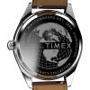 imageTimex Mens Legacy 41mm Watch  Stainless Steel Bracelet Dial Stainless Steel CaseBrownStainless SteelBlue