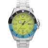 Stainless Steel/Green/Silver-Tone