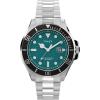 Stainless Steel/Teal/Silver-Tone