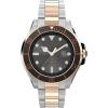 imageTimex Mens Harborside Coast 43mm Watch with SilverTone Case ampamp Stainless Steel BraceletTwoToneBlackTwoTone