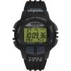 imageTimex Mens Ironman Triathlon Flix 100 Lap 42mm WatchBlackBlackDigital Neg Display