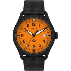 imageTimex Mens Expedition North Traprock 43mm Watch  Dial Black CaseBrownOrangeBrown