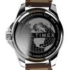 imageTimex Mens Essex Avenue DayDate 44mm Quartz WatchBrownGreenSilverTone