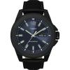 imageTimex Mens Essex Avenue DayDate 44mm Quartz WatchBlackBlueBlack