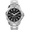 imageTimex Mens Essex Avenue DayDate 44mm Quartz WatchBlackSilverToneBlack