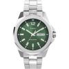 Stainless Steel/Green/Silver-Tone