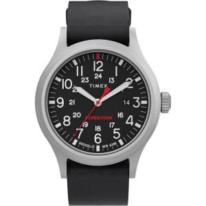 imageTimex Mens Expedition Sierra 40mm Quartz WatchBlackBlackIP Steel