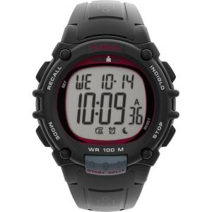 imageTimex Mens Ironman Triathlon Classic 10 44mm WatchBlackBlackDigital