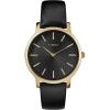 imageTimex Womens Metropolitan 34mm Dress WatchBlackGoldTone