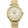 imageTimex Womens Metropolitan 34mm Dress WatchGoldToneWhite Sunray