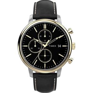 imageTimex Mens Chicago Chronograph 45mm WatchBlackTwoTone