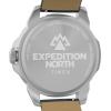 imageTimex Mens Expedition North Ridge 42mm Watch  Black Strap Green Dial SilverTone Case
