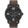 imageTimex Mens Mod 44mm Watch  Brown Strap Black Dial Black Case