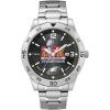 imageTimex Mens Super Bowl LIX Champions  Philadelphia Eagles  Citation 42mm Watch  SilverTone Expansion Band Black Dial SilverTone Case