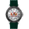 imageTimex Mens Super Bowl LIX Champions  Philadelphia Eagles  Gamer 42mm Watch  Green Strap SilverTone Dial SilverTone Case
