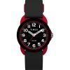 imageTimex Kids Analog 30mm Watch  Black Strap Black Dial Red Case