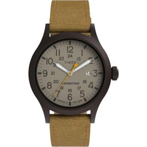 imageTimex Expedition Scout 40mm Mens Analog Watch  INDIGLO Backlight and Luminous Hands  Durable Comfortable Adjustable Strap  24 Hour Time  Rugged Outdoor Watch  50M Water ResistanceBrownGunmetalTan