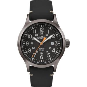 imageTimex Expedition Scout 40mm Mens Analog Watch  INDIGLO Backlight and Luminous Hands  Durable Comfortable Adjustable Strap  24 Hour Time  Rugged Outdoor Watch  50M Water ResistanceBlackBlackGray